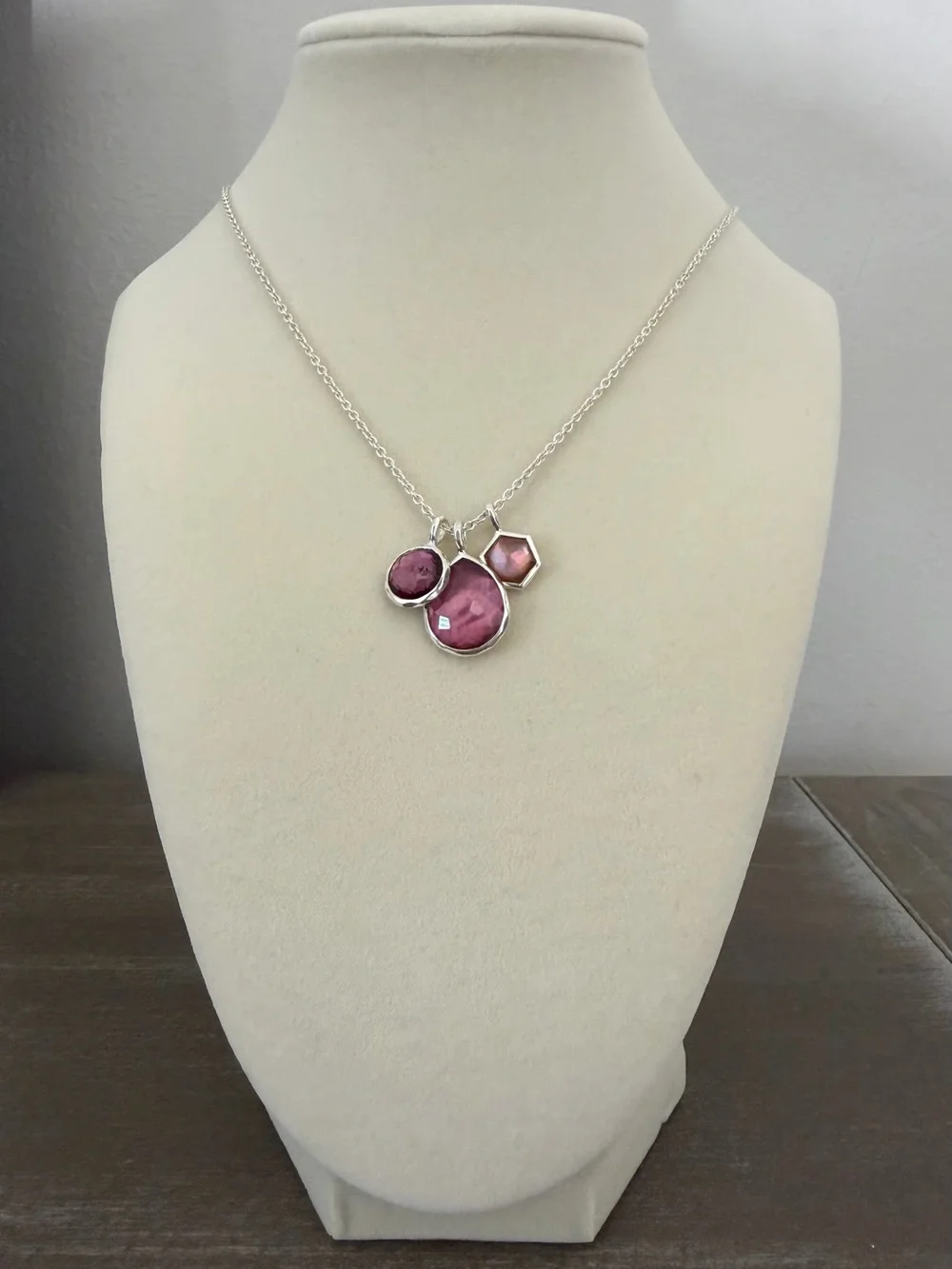 IPPOLITA Sterling Silver Wonderland 3-Stone Charm Necklace NWT Authentic